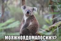  мояжноядомапосижу?