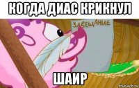 когда диас крикнул шаир