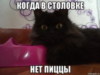 когда в столовке нет пиццы