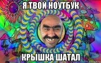 я твой ноутбук крышка шатал