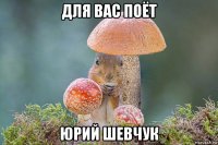для вас поёт юрий шевчук