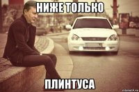 ниже только плинтуса