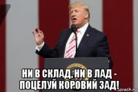  ни в склад, ни в лад - поцелуй коровий зад!