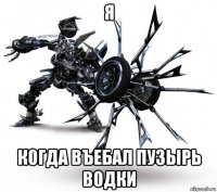я когда въебал пузырь водки