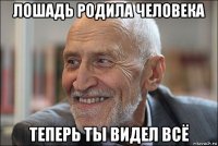 лошадь родила человека теперь ты видел всё