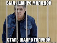 был - шакро молодой стал - шакро голубой