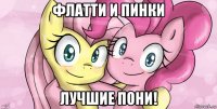 флатти и пинки лучшие пони!