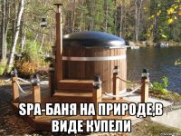  spa-баня на природе,в виде купели