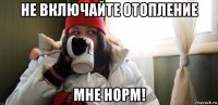 не включайте отопление мне норм!