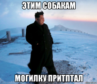 этим собакам могилку притптал