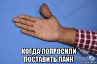  когда попросили поставить лайк