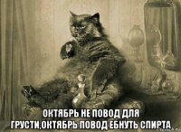  октябрь не повод для грусти,октябрь повод ебнуть спирта