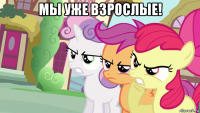 мы уже взрослые! 