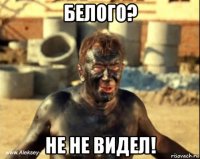 белого? не не видел!