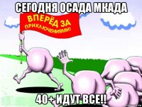 сегодня осада мкада 40+ идут все!!