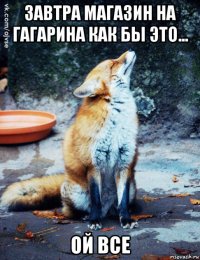 завтра магазин на гагарина как бы это... ой все