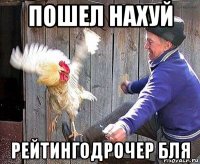пошел нахуй рейтингодрочер бля