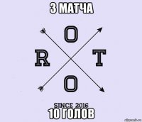 3 матча 10 голов