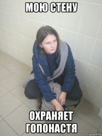 мою стену охраняет гопонастя
