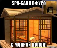 spa-баня офуро с мокрой попой!