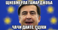 щневмерла гамарджоба чачи дайте, сцуки