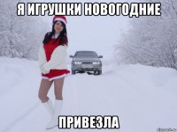 я игрушки новогодние привезла