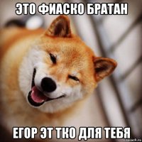 это фиаско братан егор эт тко для тебя