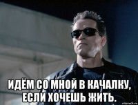  идём со мной в качалку, если хочешь жить.