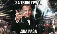 за твою грудь два раза