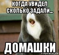 когда увидел сколько задали... домашки