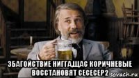  збагойствие нигга,щас коричневые восстановят сесесер2