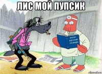 лис мой пупсик 