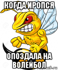 когда иропся опоздала на волейбол