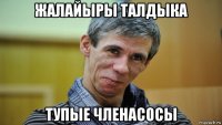 жалайыры талдыка тупые членасосы