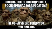 специалисты госгидромета, роспотребнадзора, росатома не обнаружено вещество рутений-106