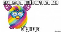 привет я пришёл надрать вам заднецы