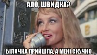 ало, швидка? білочка прийшла, а мені скучно