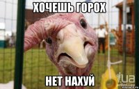 хочешь горох нет нахуй