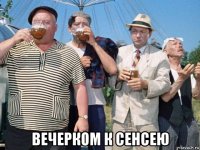  вечерком к сенсею