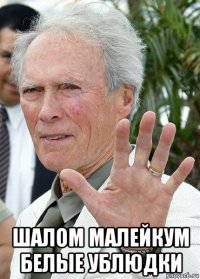  шалом малейкум белые ублюдки