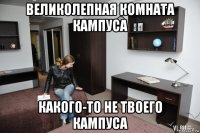 великолепная комната кампуса какого-то не твоего кампуса