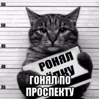  гонял по проспекту