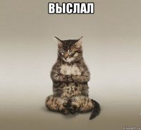 выслал 