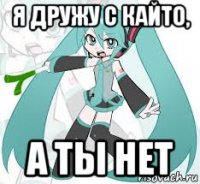 я дружу с кайто, а ты нет