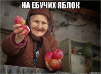 на ебучих яблок 