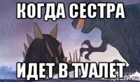 когда сестра идет в туалет