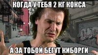 когда у тебя 2 кг кокса а за тобой бегут киборги