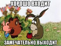 хорошо входит замечательно выходит