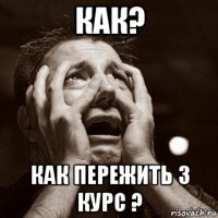 как? как пережить 3 курс ?