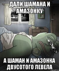 дали шамана и амазонку а шаман и амазонка двусотого левела